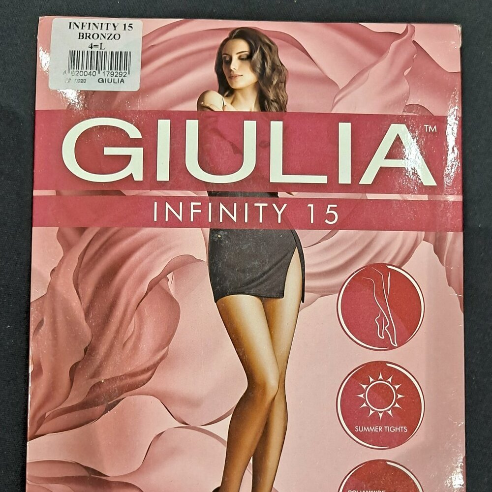 Set of 5 Giulia Infinity Tights Tan and Black colors New in package